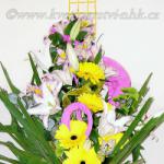 Dárková kytice 85 - lilie,gerbery,alstromérie